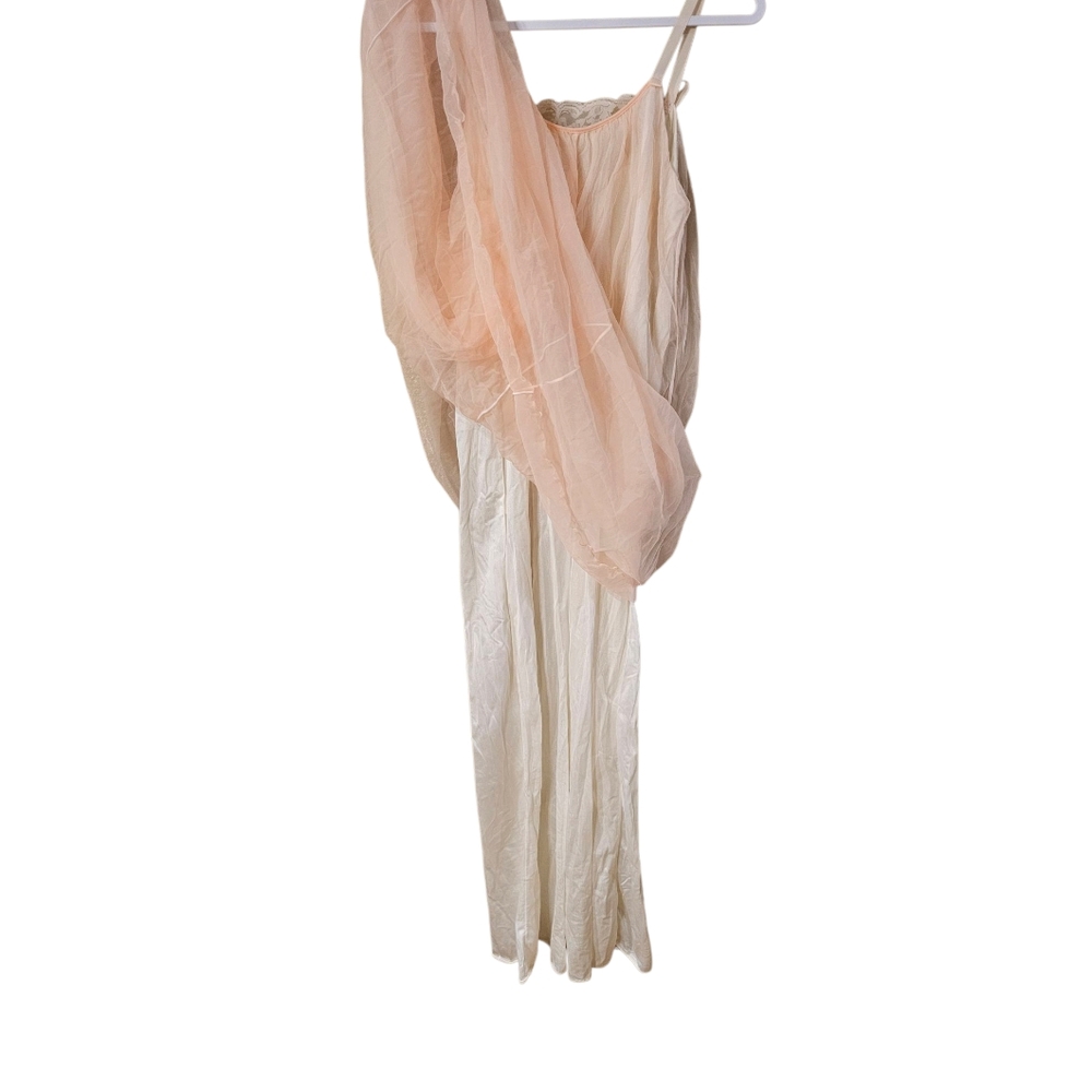 Vintage 50s/60s Light Pink Nightgown And Robe. Small - Picture 5 of 16